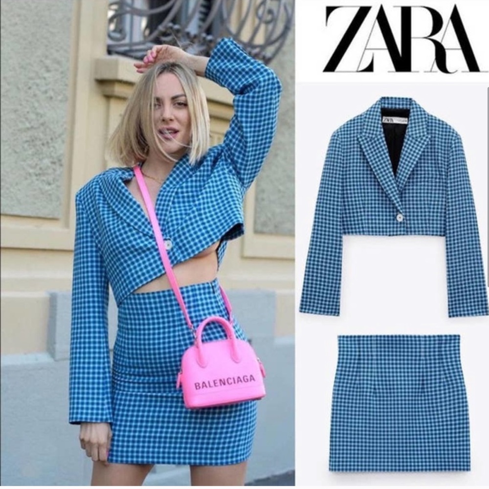 Zara two piece blazer and skirt set nwt - Picture 1 of 7